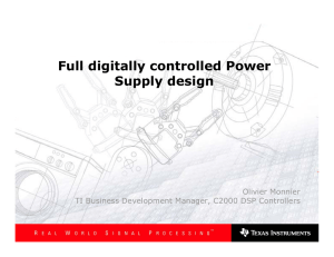 Full digitally controlled Power Supply design