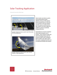 Solar Tracking Application