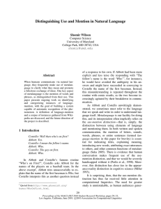 Distinguishing Use and Mention in Natural Language