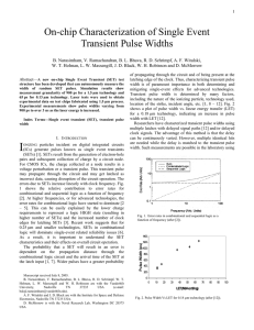 On-chip Characterization of Single Event Transient Pulse Widths