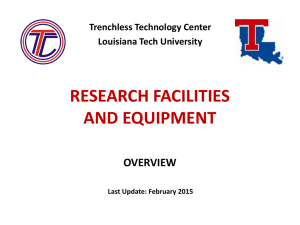 research facilities and equipment