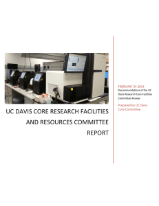 UC Davis Core Research Facilities and resources committee report