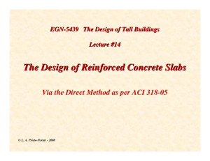 The Design of Reinforced Concrete Slabs