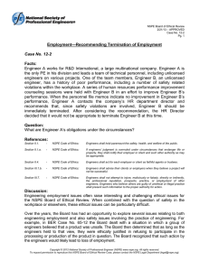 Employment—Recommending Termination