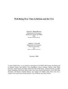 Well-Being Over Time in Britain and the USA