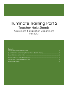 Illuminate Training Part 2