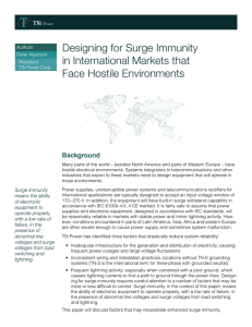 Designing for Surge Immunity in International Markets