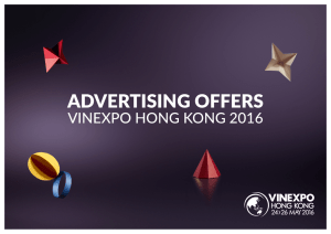 advertising offers - Vinexpo Hong Kong 2016