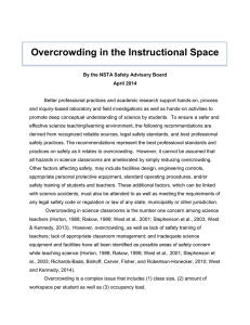 Overcrowding in the Instructional Space