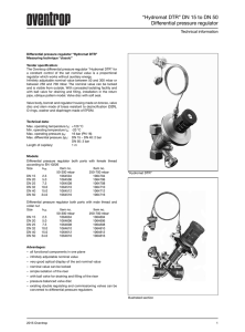 "Hydromat DTR" DN 15 to DN 50 Differential pressure