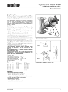 "Hydromat DFC" DN 65 to DN 200 Differential pressure