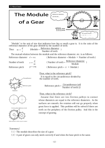 The Module of a Gear