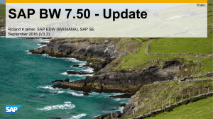 Upgrade SAP BW 7.50