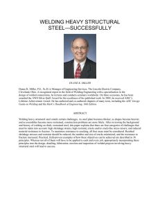 welding heavy structural steel—successfully