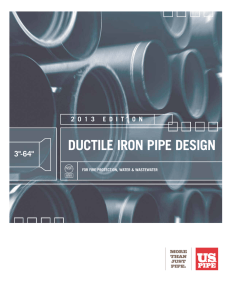 ductile iron pipe design