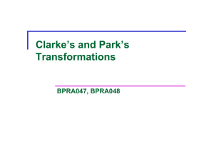 Clarke`s and Park`s Transformations