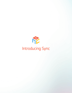 Introducing Sync