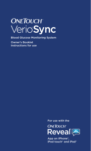 OneTouch® Verio®Sync Owner`s Booklet US English