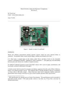 Shock Severity Limits for Electronic Components