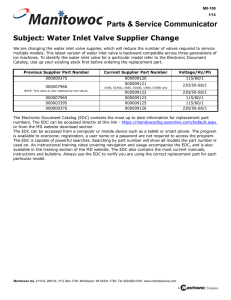 MII-108 - Water Inlet Valve Supplier Change.fm
