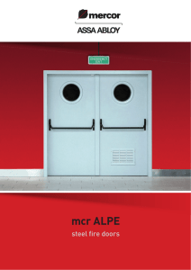 Steel doors mcr ALPE - ASSA ABLOY Mercor Doors