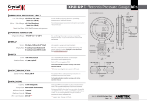 5181 XP2i-DP-kPa Data Sheet