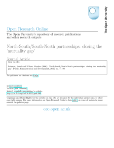 Open Research Online North-South/South