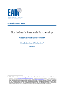 North-South Research Partnership. Academia Meets