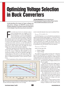 Optimizing Voltage Selection in Buck Converters