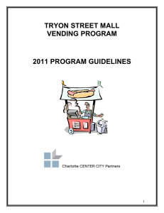 TRYON STREET MALL VENDING PROGRAM 2011 PROGRAM