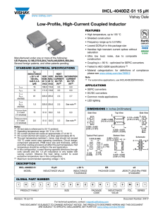 IHCL-4040DZ-51 15 µH Datasheet