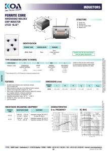 inductors ferrite core