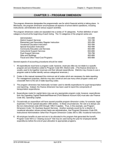 Chapter 3 Program 2016-16.2 - Minnesota Department of Education