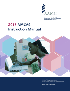 AMCAS Instruction Manual