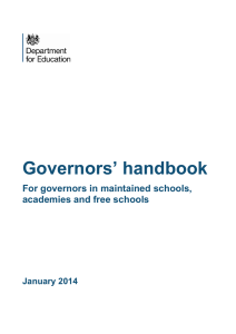 Governors` handbook