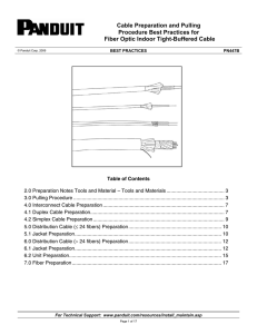 Cable Preparation and Pulling Procedure Best Practices for Fiber