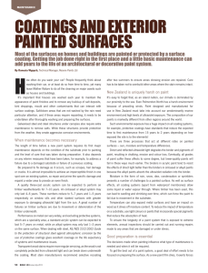 coatings and exterior painted surfaces