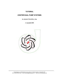 TUTORIAL CENTRIFUGAL PUMP SYSTEMS