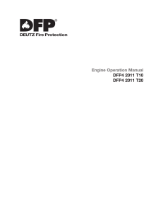 Engine Operation Manual DFP T DFP T