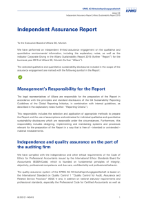 Independent Assurance Report