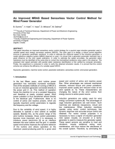 An Improved MRAS Based Sensorless Vector Control Method for