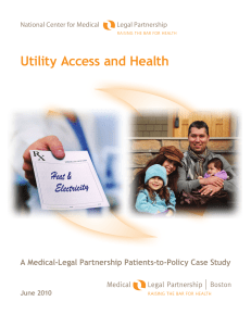 Utility Access and Health - Center for Children`s Advocacy