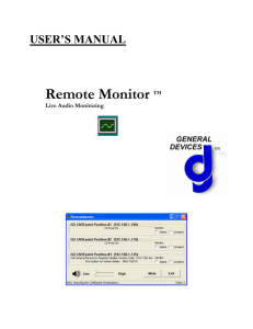 Remote Monitor - General Devices