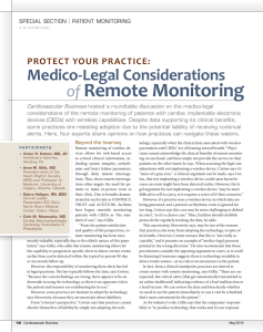 Medico-Legal Considerations of Remote Monitoring