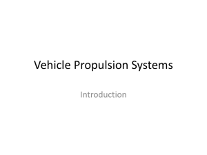 Vehicle Propulsion Systems