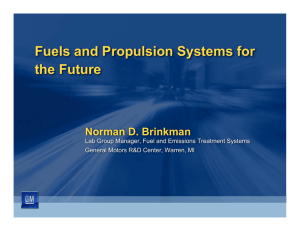 Fuels and Propulsion Systems for the Future