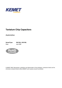 Tantalum Chip Capacitors Automotive