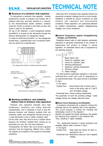 TANTALUM CHIP CAPACITORS TECHNICAL NOTE Structure of a