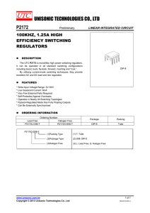 UNISONIC TECHNOLOGIES CO., LTD P2172