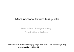 More nonlocality with less purity